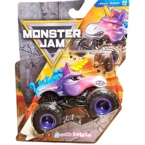 Monster Jam Official Sparkle Smash Monster Truck, 1:64 Scale Die-Cast Vehicle